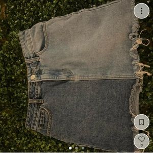 Womens size 24 pac sun brand cutoff denim mini skirt 🤍no flaws 🥀